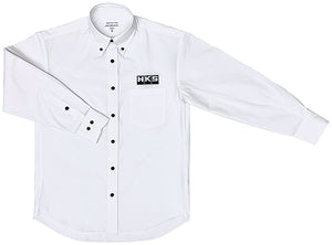 HKS Button Down Shirt- White/Black