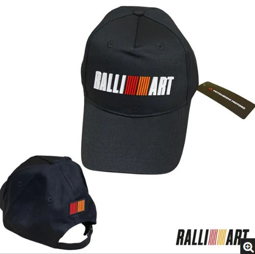 Ralliart Cap. Black. Ralliart logo front - Icon logo back