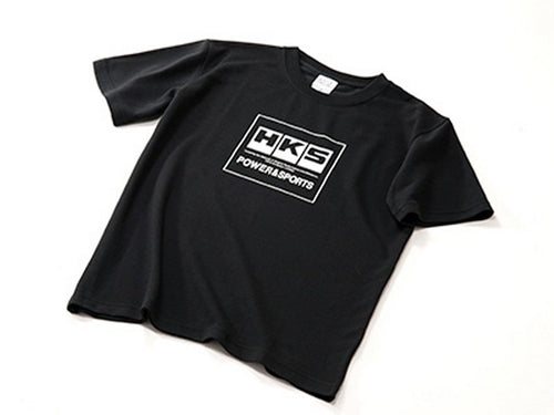 HKS T-SHIRT POWER & SPORTS BLACK/WHITE