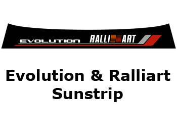 Sunstrip - Evolution Script with  RALLIART Logo