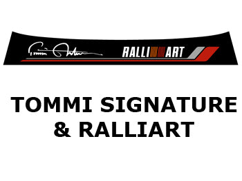 Sunstrip - Tommi Makinen Signature & Ralliart Logo